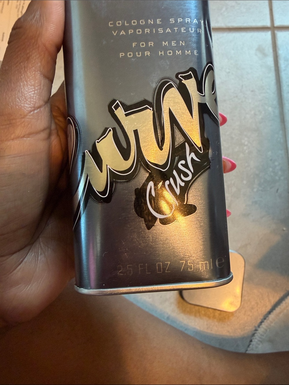Cologne Spray for Men - Black/Gold